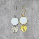 Double Sided Angel Wings Photo Car Charm